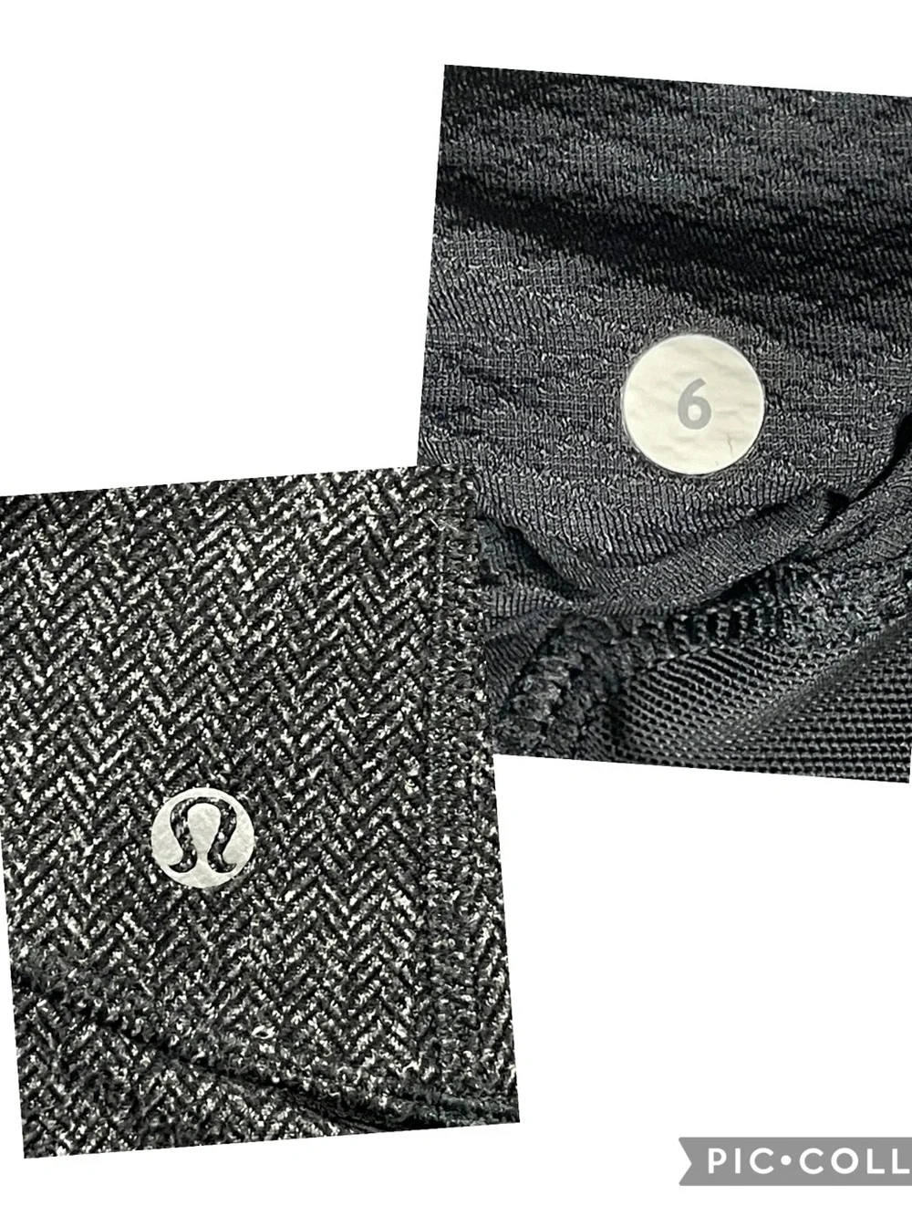 Lululemon Think Fast Pullover Heathered Herringbone Black Athletic Outdoors Sz 6